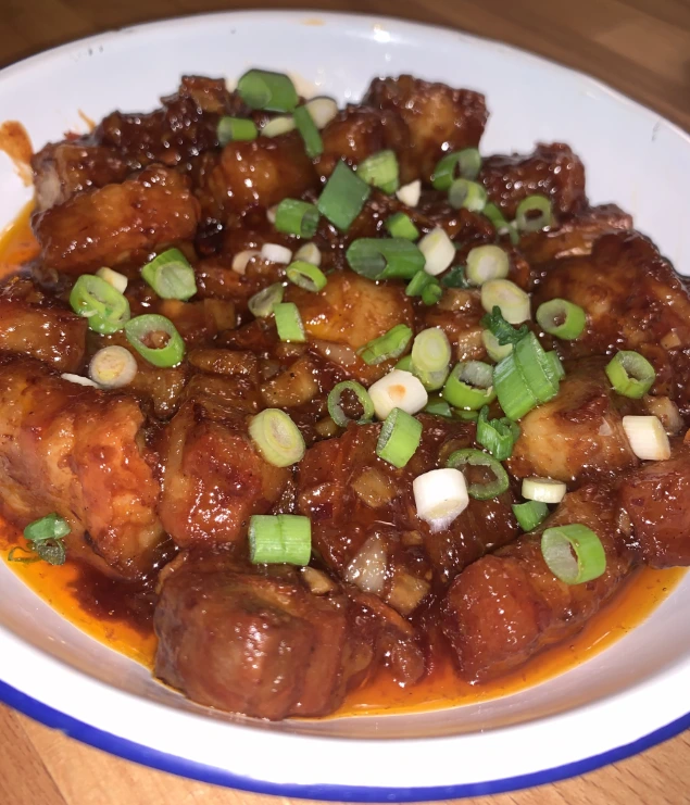 Spicy Glazed Hoisin Pork Belly